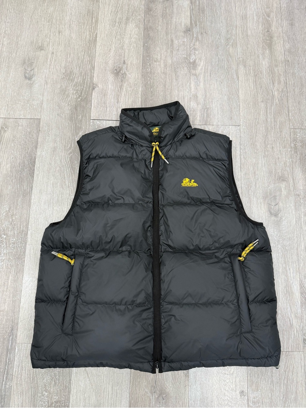 Aimé Leon Dore Duck Down Puffer Vest Windstopper Hidden Hood Men Size Medium